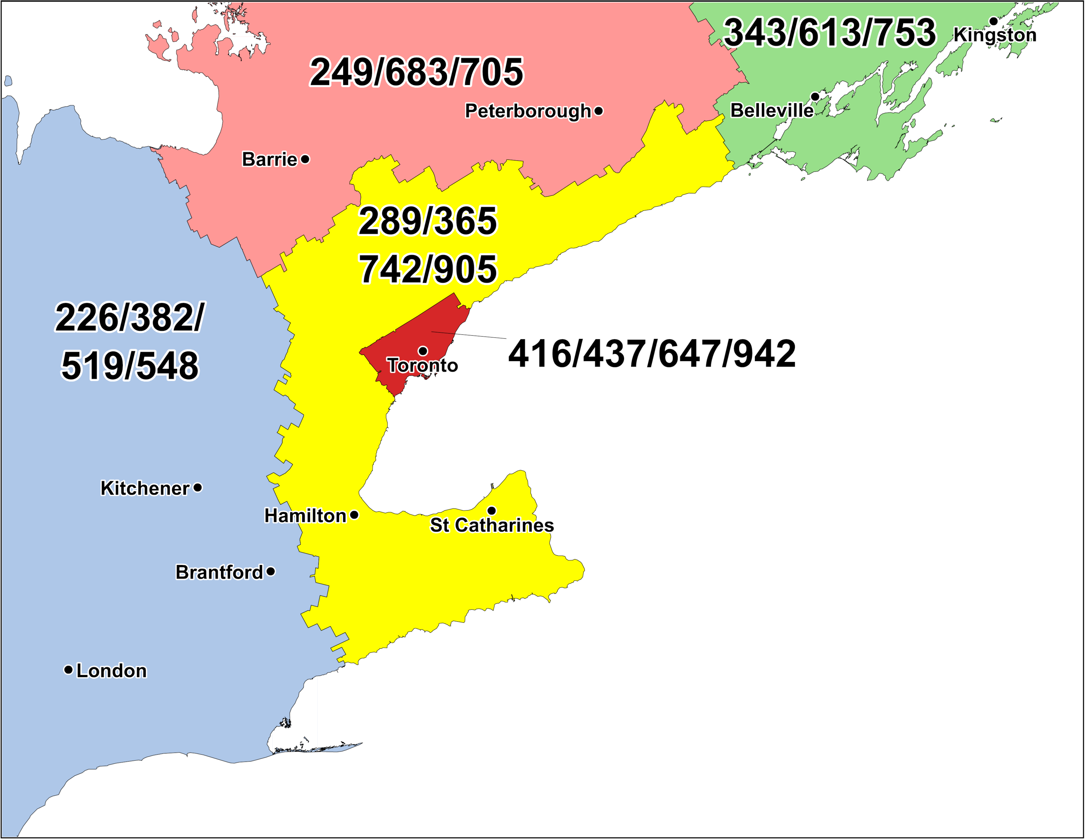 Southern Ontario Area Code Map Highres 
